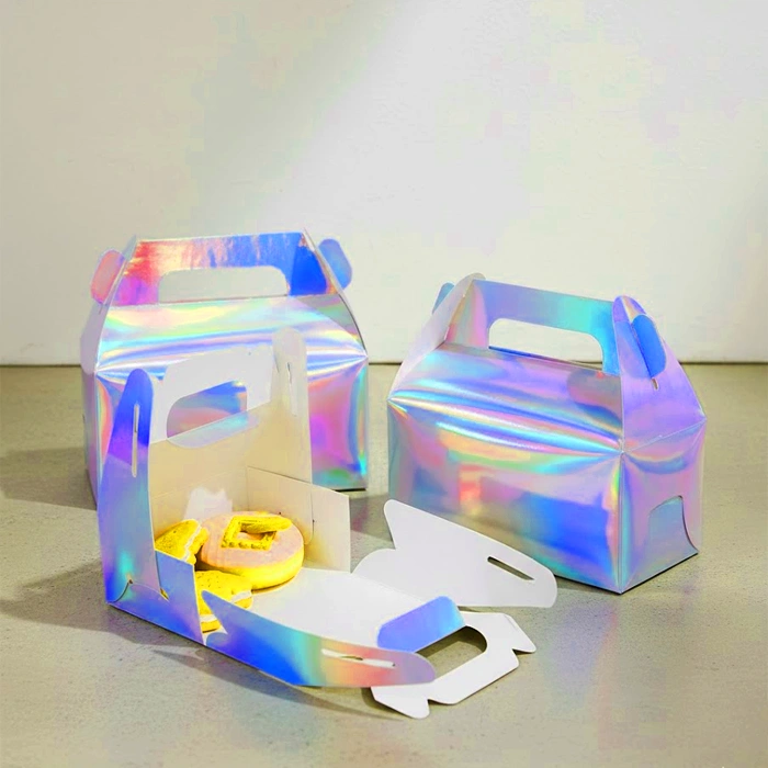 Iridescent Foil Gable Boxes