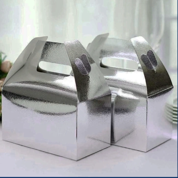 Metallic Gable Gift Boxes